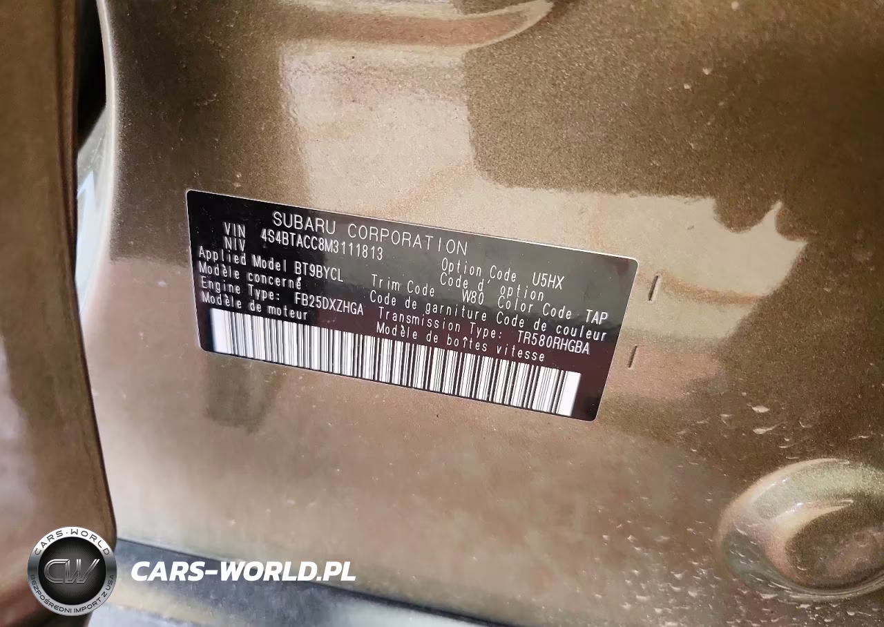 2021 Subaru Outback Premium VIN:4S4BTACC8M3111813 - 12