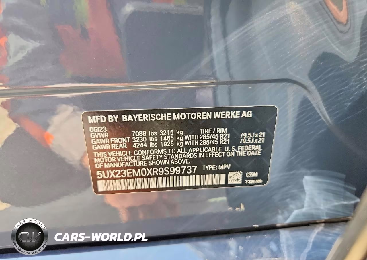 2024 BMW X7 xDrive40I VIN:5UX23EM0XR9S99737 - 13