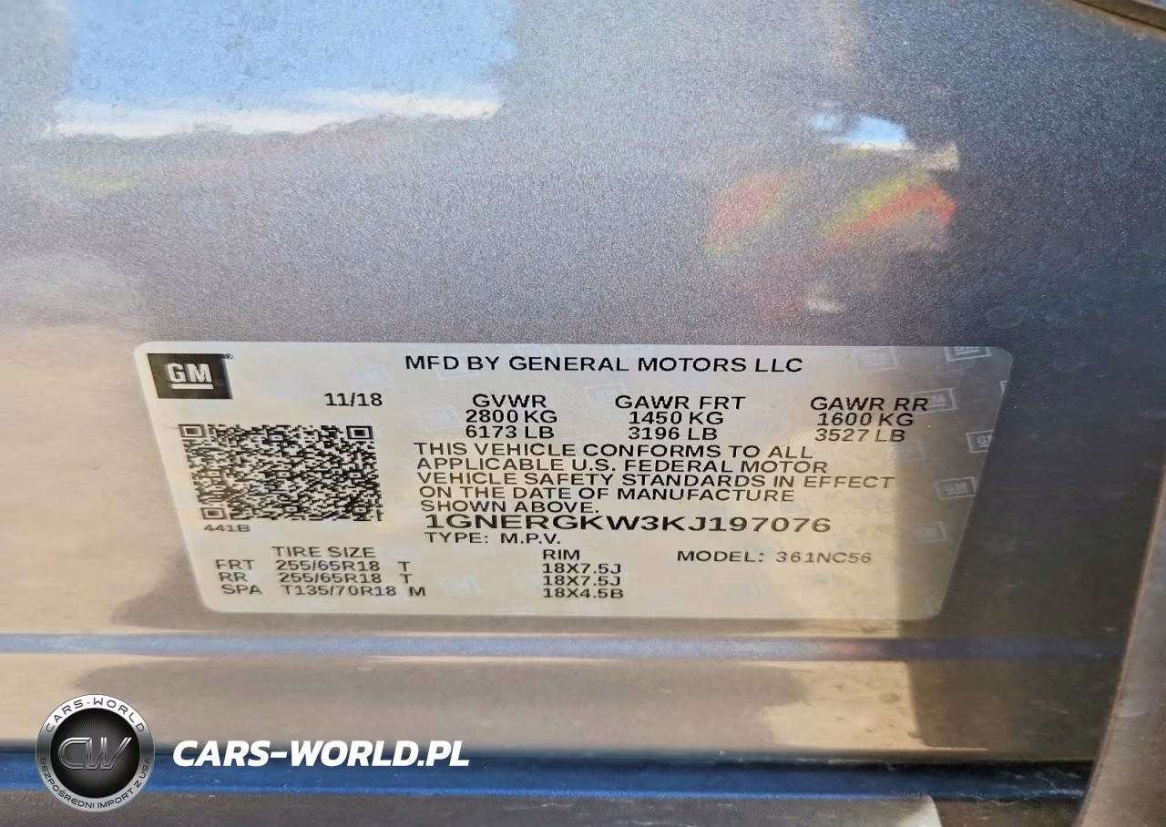 2019 Chevrolet Traverse Lt VIN:1GNERGKW3KJ197076 - 13