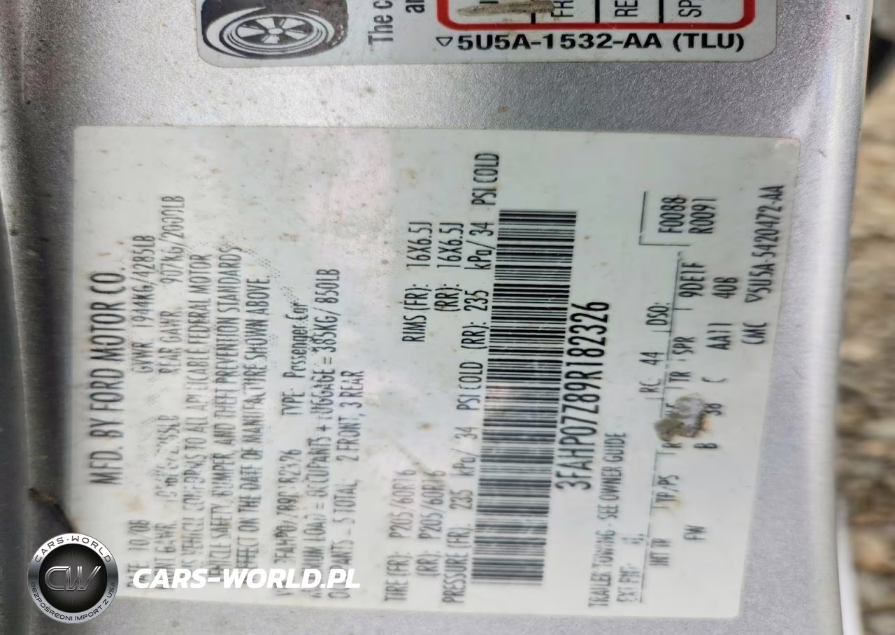 2009 Ford Fusion Se VIN:3FAHP07Z89R182326 - 12
