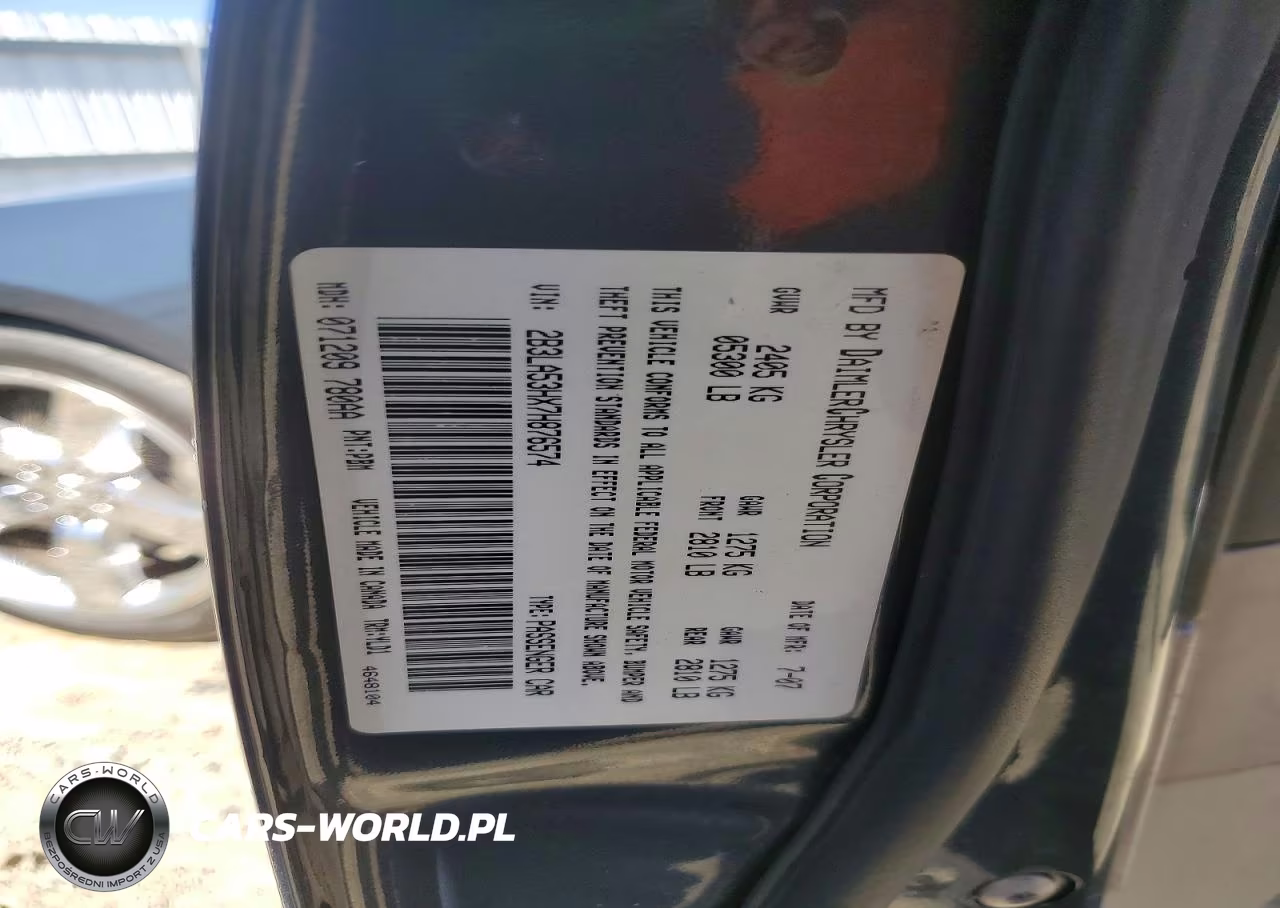 2007 Dodge Charger R VIN:2B3LA53HX7H876574 - 12