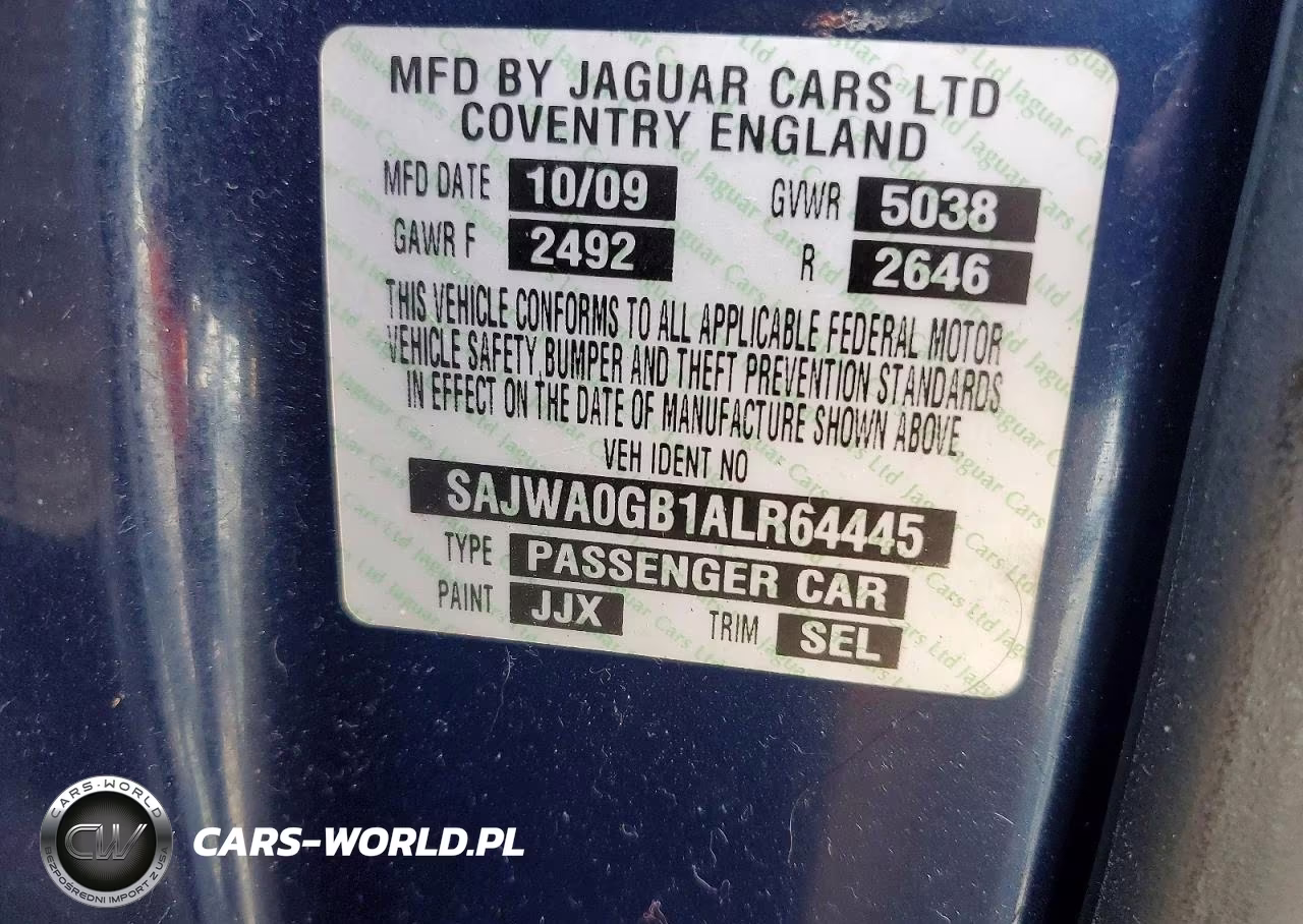 2010 Jaguar Xf Premium VIN:SAJWA0GB1ALR64445 - 12