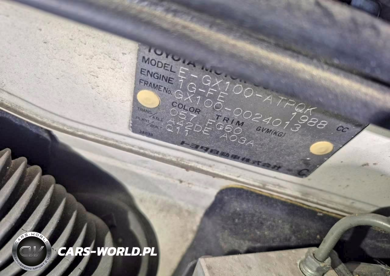 1996 Toyota Mark 2 Gx 100 VIN:GX1000024013 - 12
