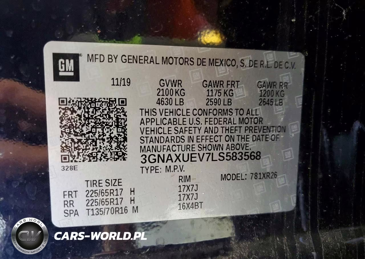 2020 Chevrolet Equinox Lt VIN:3GNAXUEV7LS583568 - 13