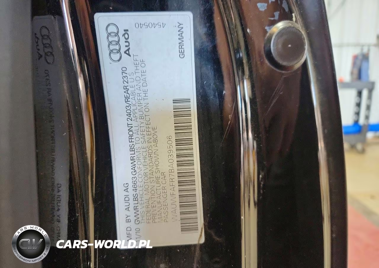 2011 Audi A5 Prestige VIN:WAUWFAFR7BA039506 - 12