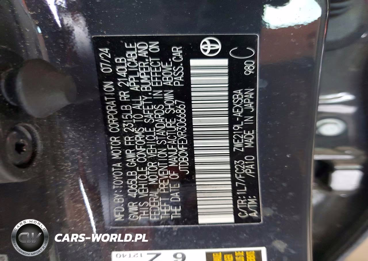 2024 Toyota Corolla VIN:JTDBCMFEXR3066867 - 12