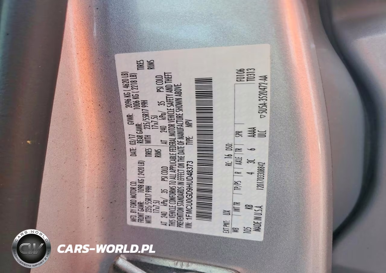 2017 Ford Escape Se VIN:1FMCU0GD9HUD48373 - 13