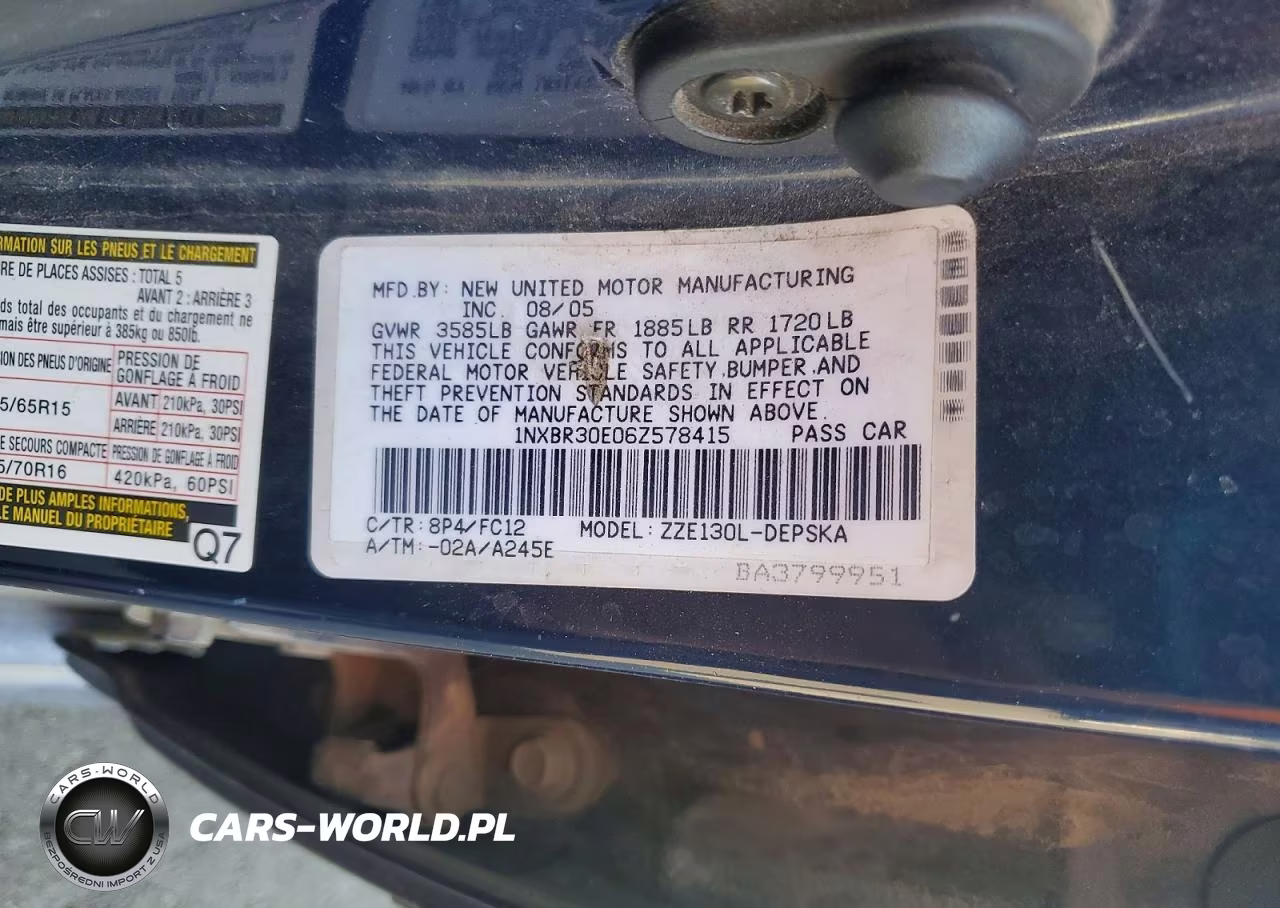 2006 Toyota Corolla S VIN:1NXBR30E06Z578415 - 12