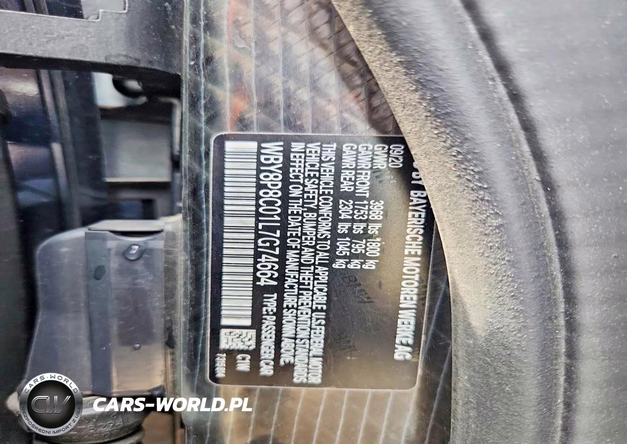 2020 BMW I3 S Rex VIN:WBY8P8C01L7G74664 - 13