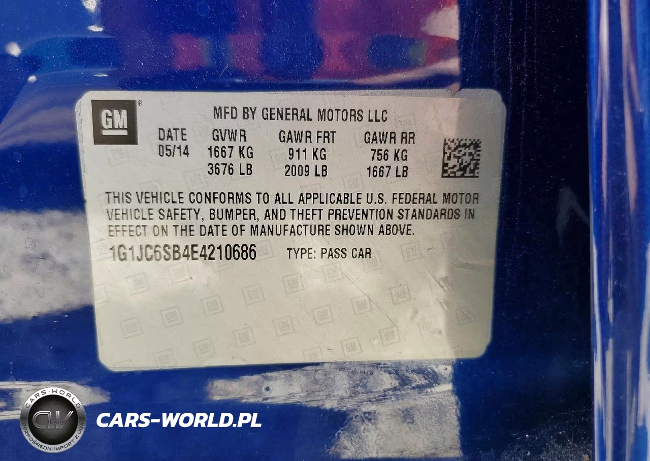 2014 Chevrolet Sonic Lt VIN:1G1JC6SB4E4210686 - 12