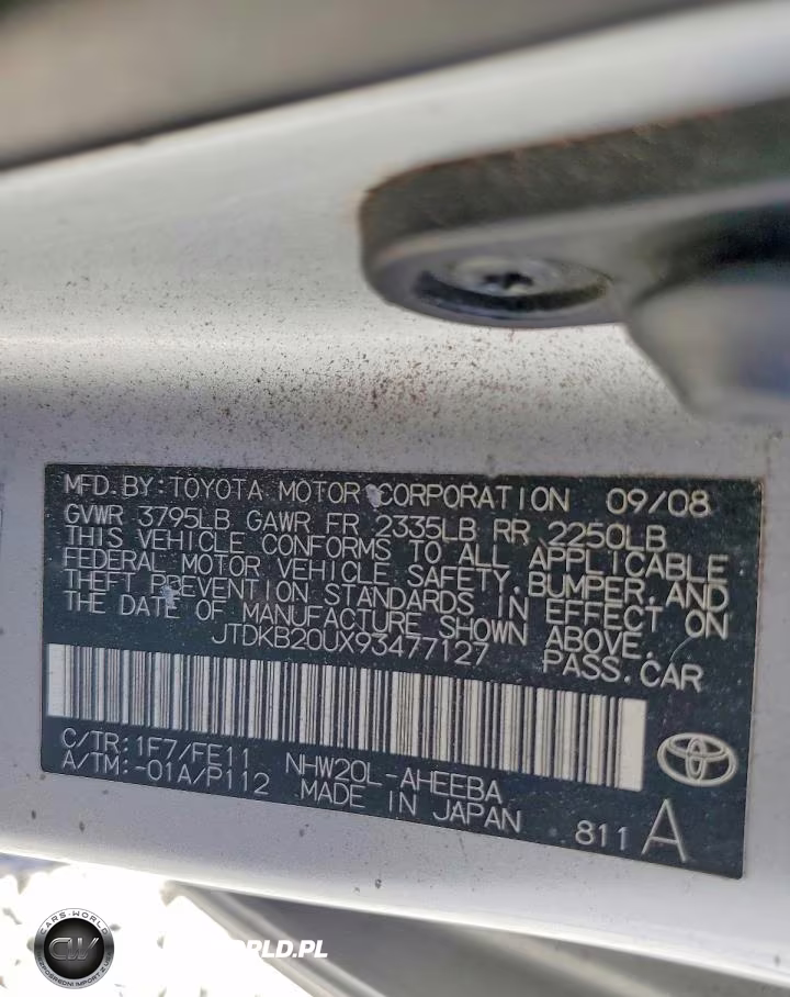 2009 Toyota Prius Base VIN:JTDKB20UX93477127 - 12