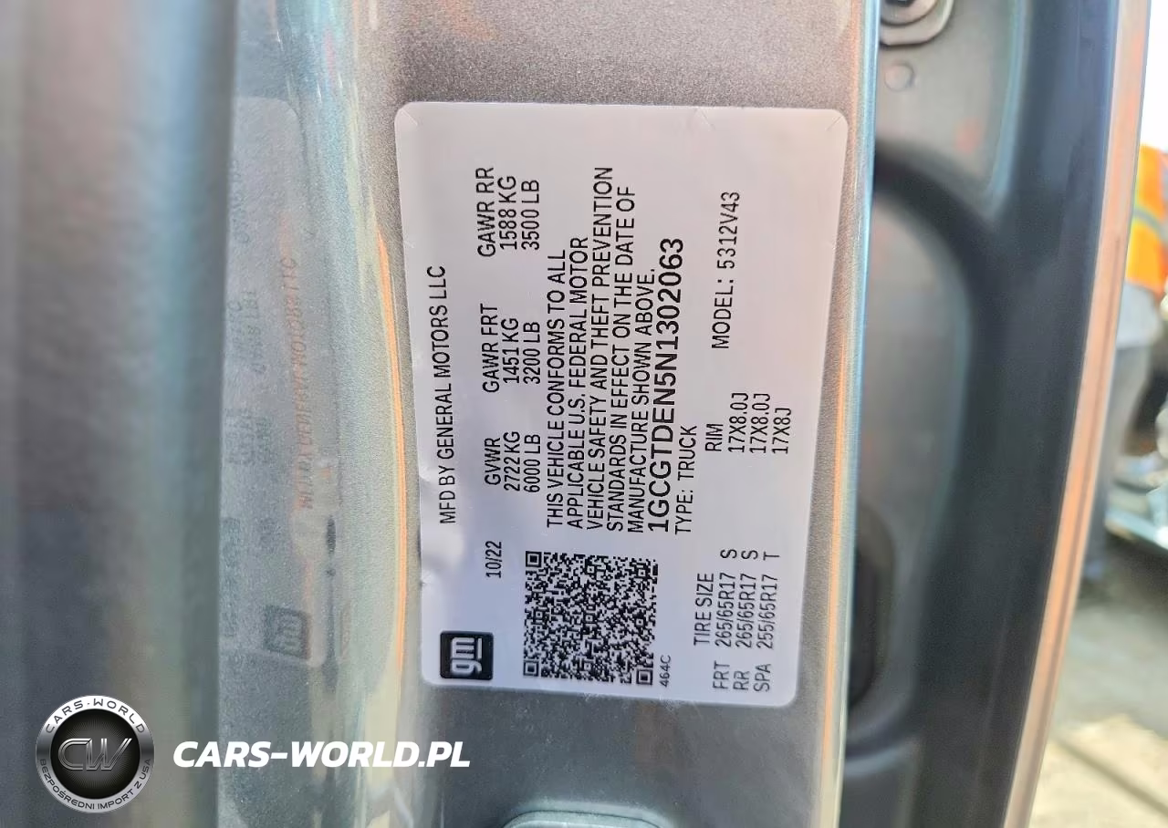 2022 Chevrolet Colorado Z71 VIN:1GCGTDEN5N1302063 - 12