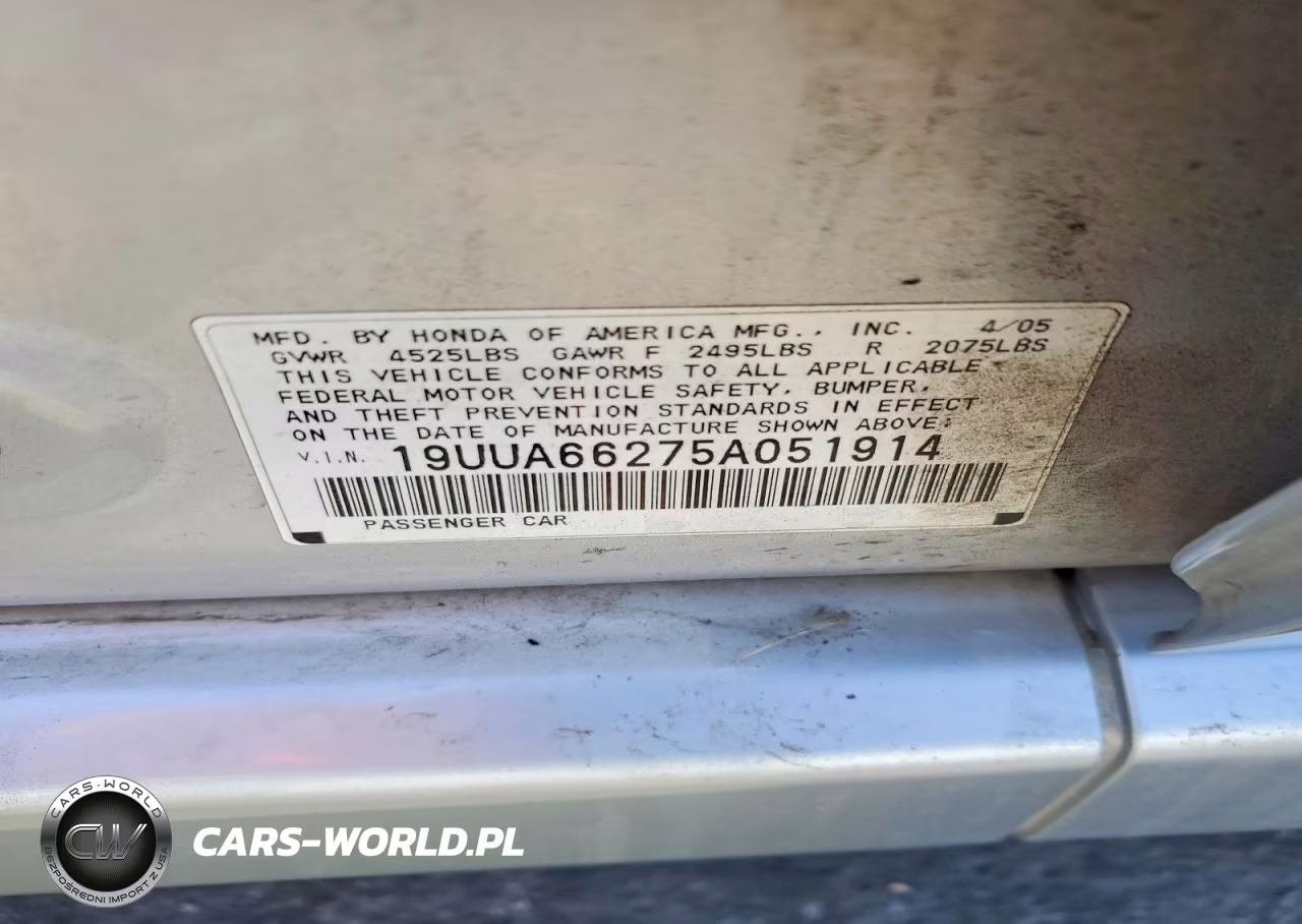 2005 Acura Tl Base VIN:19UUA66275A051914 - 13