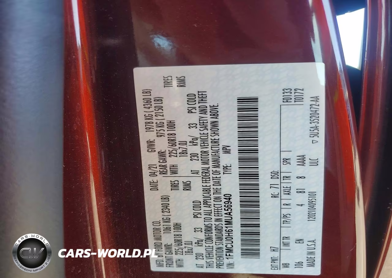 2021 Ford Escape Sel VIN:1FMCU0H61MUA56940 - 13