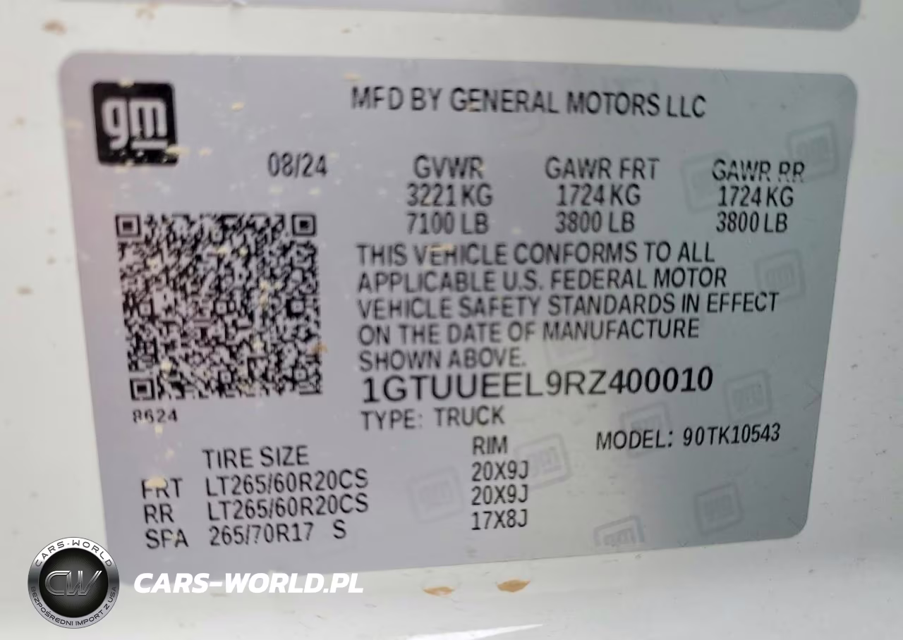 2024 GMC Sierra K1500 At4 VIN:1GTUUEEL9RZ400010 - 13
