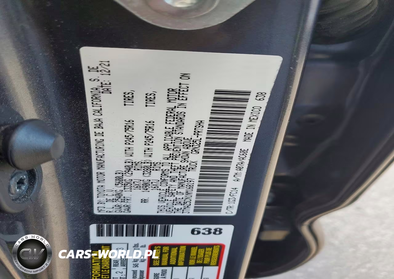 2022 Toyota Tacoma Sr5 V6 VIN:3TMAZ5CN1NM168197 - 12