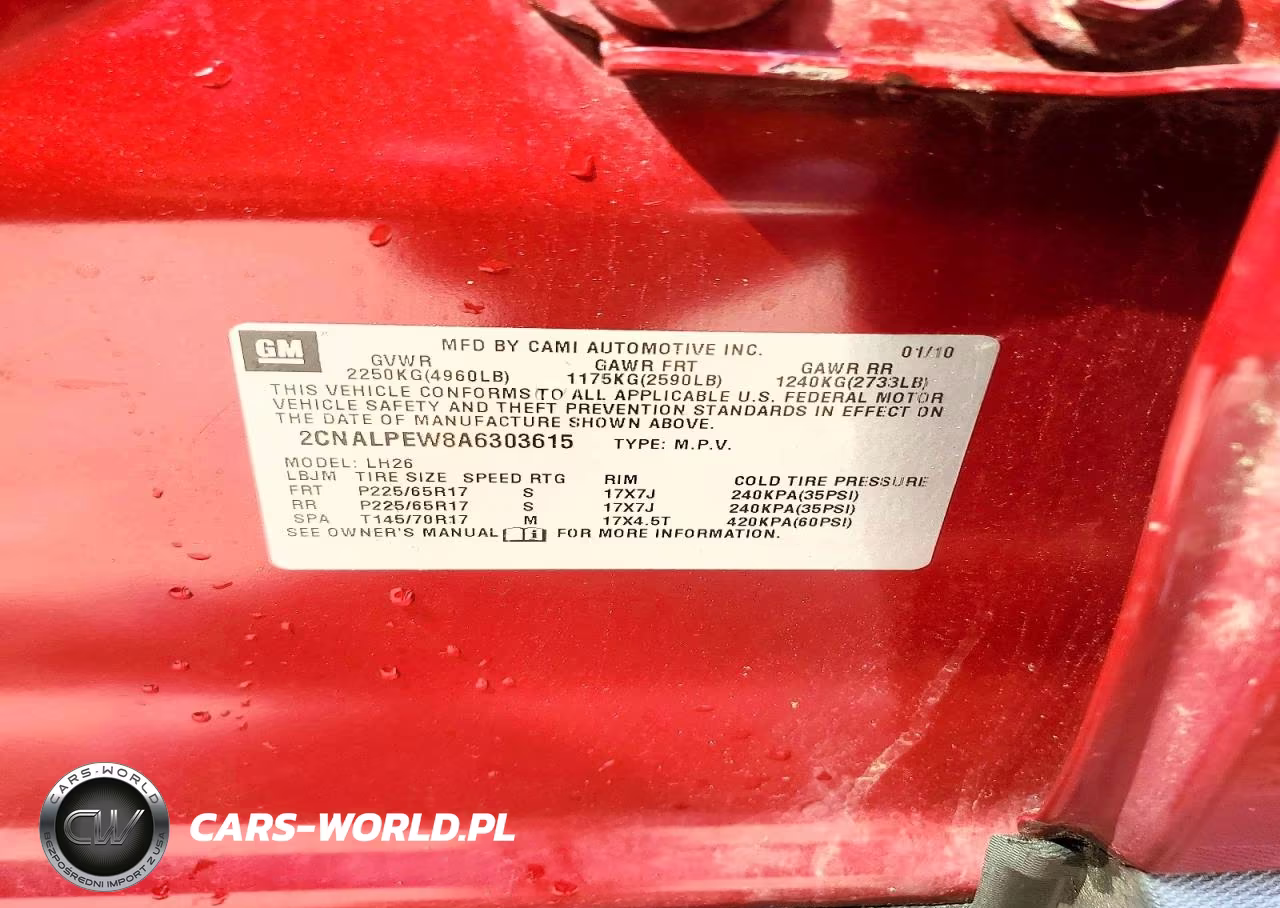 2010 Chevrolet Equinox Lt VIN:2CNALPEW8A6303615 - 12