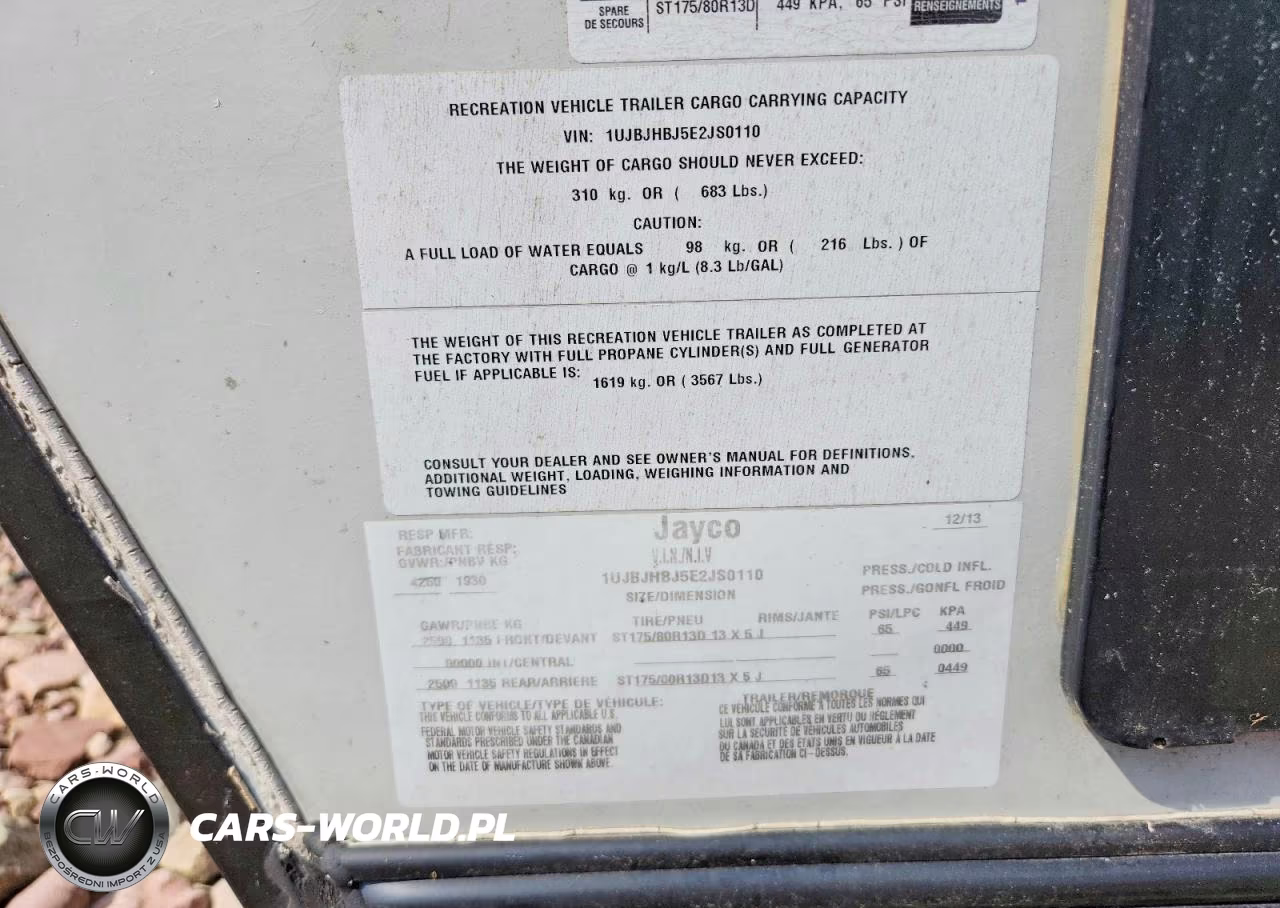 2014 Jayco Jay Recreational Vehicle (Rv) VIN:1UJBJHBJ5E2JS0110 - 10