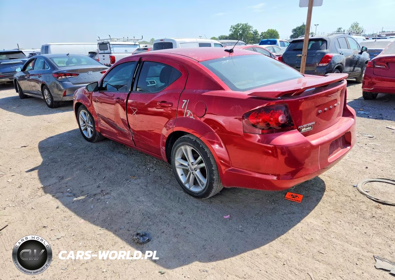 2012 Dodge Avenger Se VIN:1C3CDZAG0CN314504 - 2
