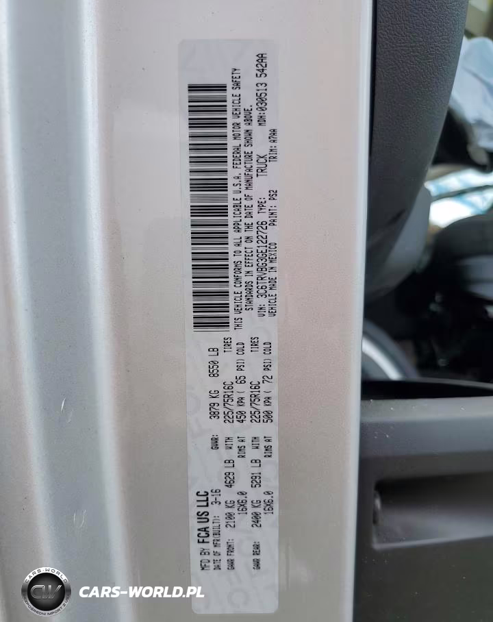2016 Ram Promaster 1500 1500 High VIN:3C6TRVBG3GE122726 - 12