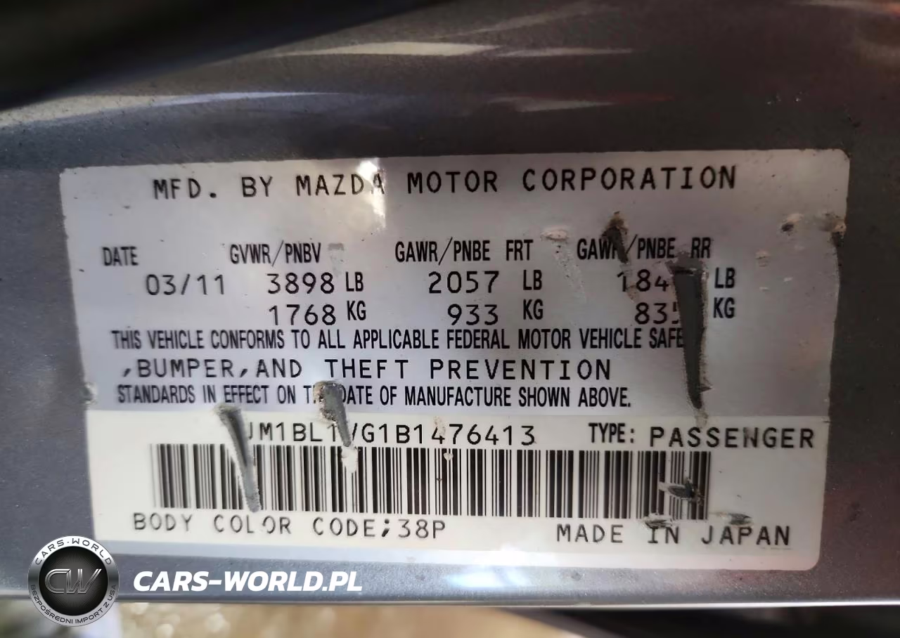 2011 Mazda 3 I VIN:JM1BL1VG1B1476413 - 13