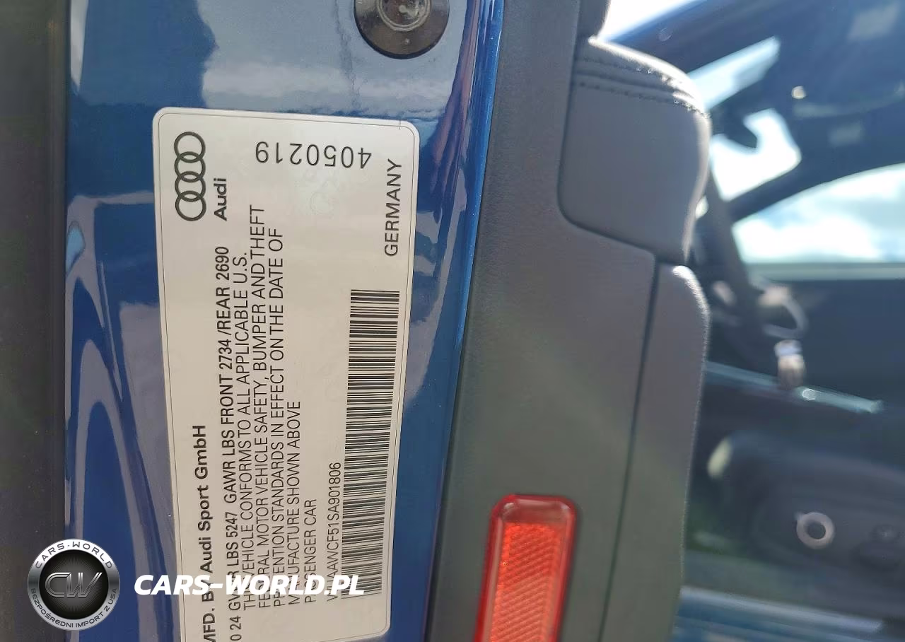 2025 Audi Rs5 VIN:WUAAWCF51SA901806 - 12