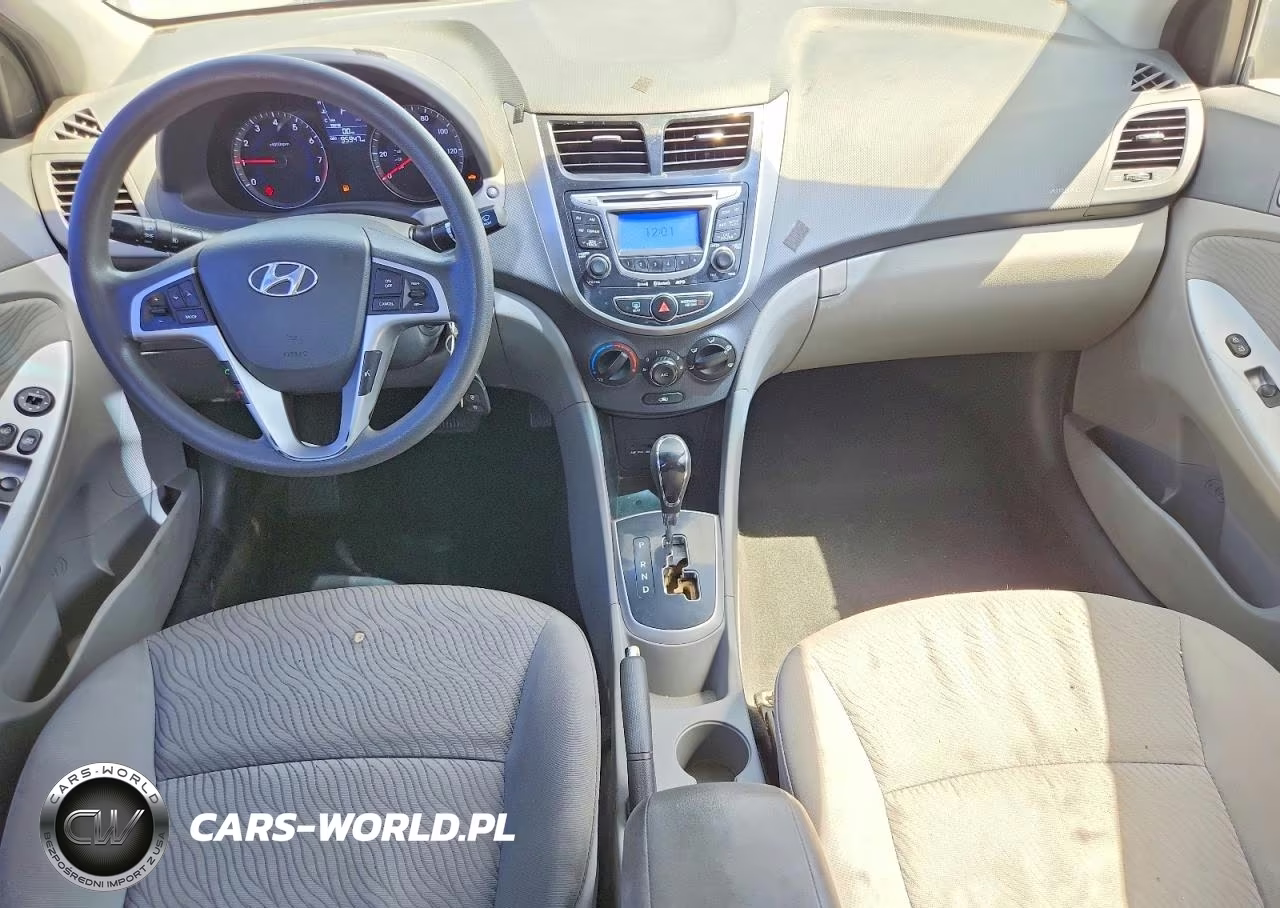 2012 Hyundai Accent Gls VIN:KMHCU4AE1CU182240 - 8