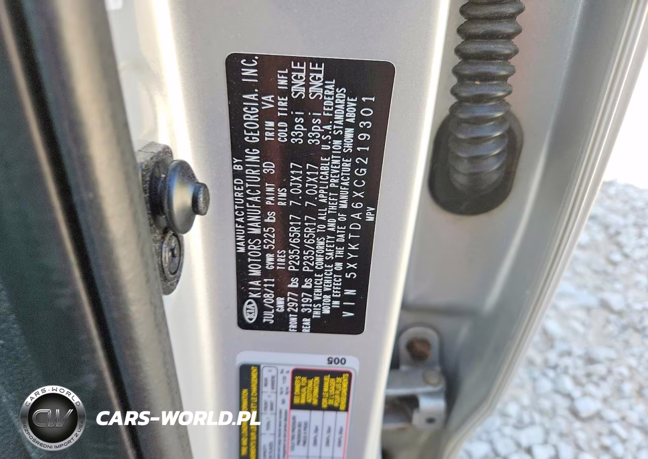 2012 Kia Sorento Lx VIN:5XYKTDA6XCG219301 - 13