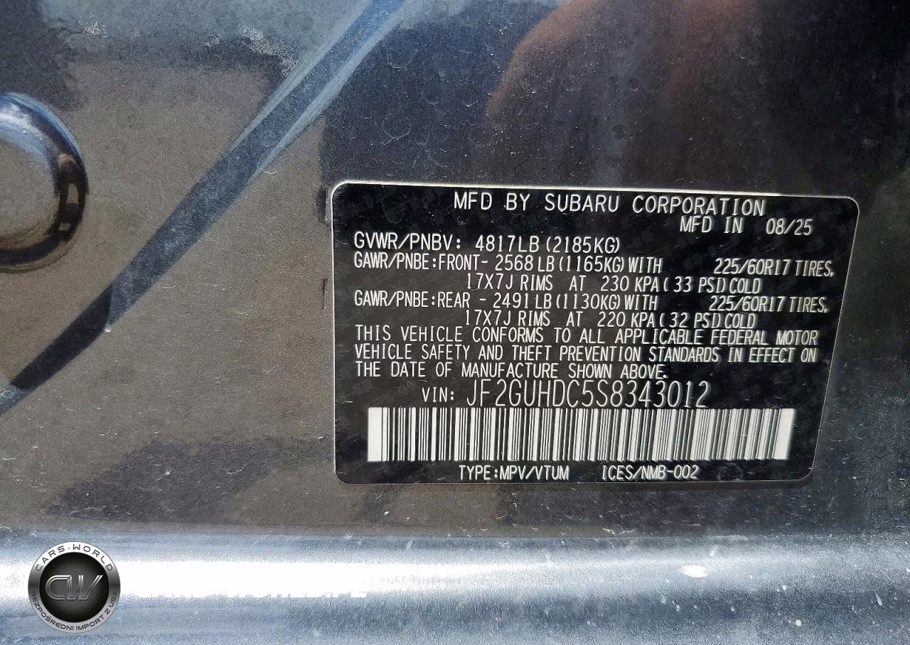 2025 Subaru Crosstrek Premium VIN:JF2GUHDC5S8343012 - 13