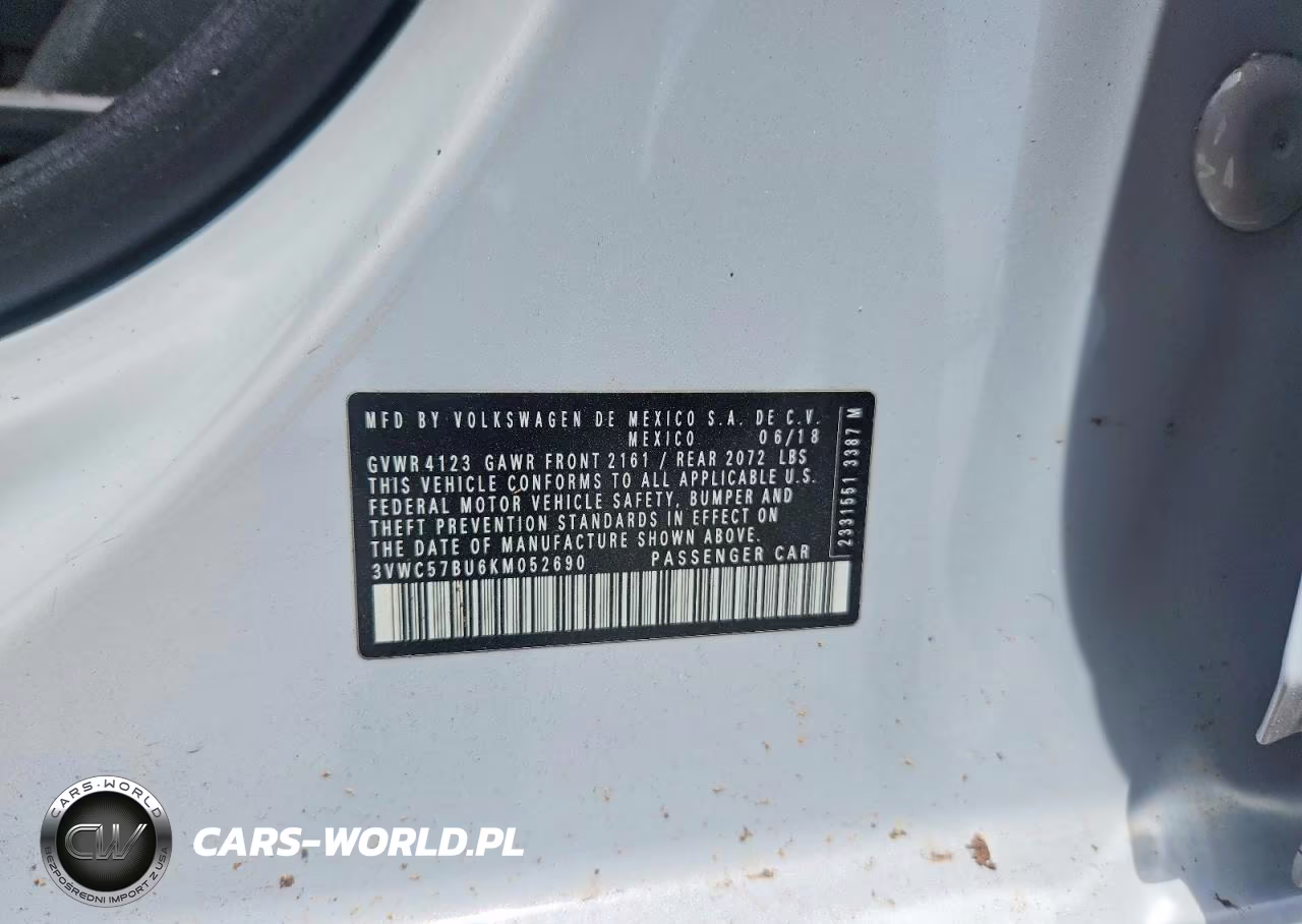 2019 Volkswagen Jetta S VIN:3VWC57BU6KM052690 - 13