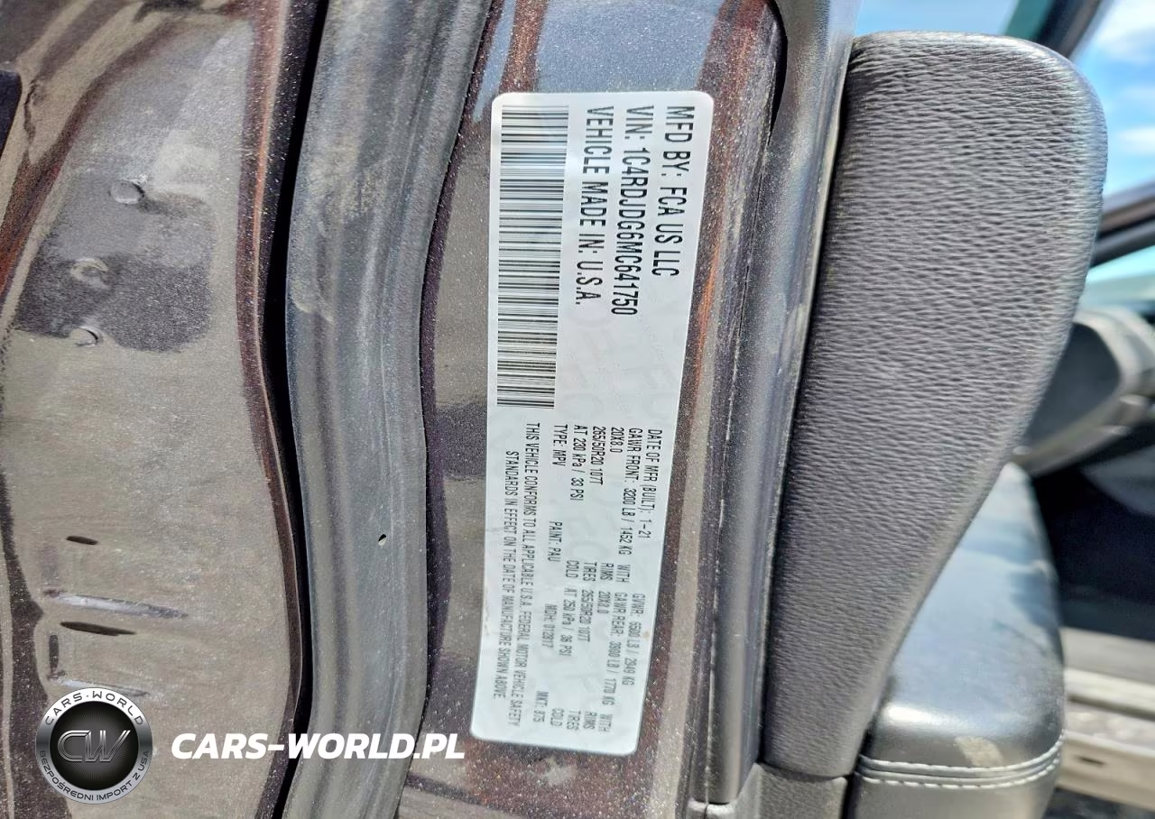 2021 Dodge Durango Gt VIN:1C4RDJDG6MC641750 - 14
