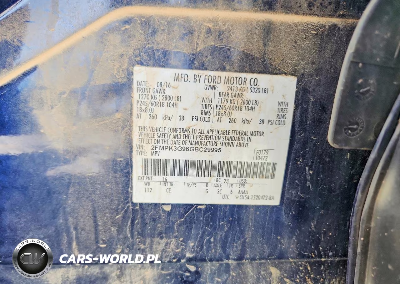 2016 Ford Edge Se VIN:2FMPK3G96GBC29995 - 13