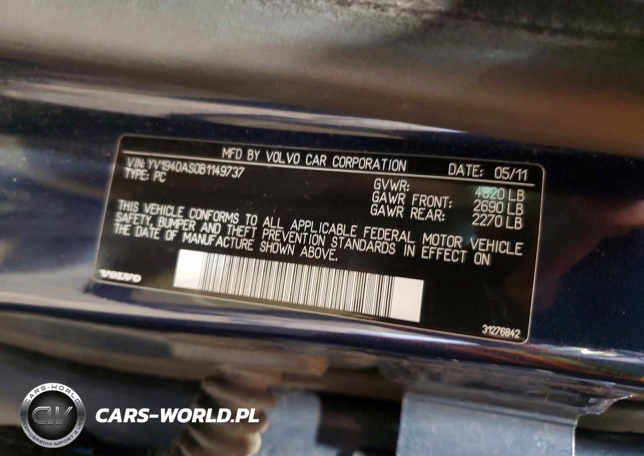 2011 Volvo S80 3.2 VIN:YV1940AS0B1149737 - 12