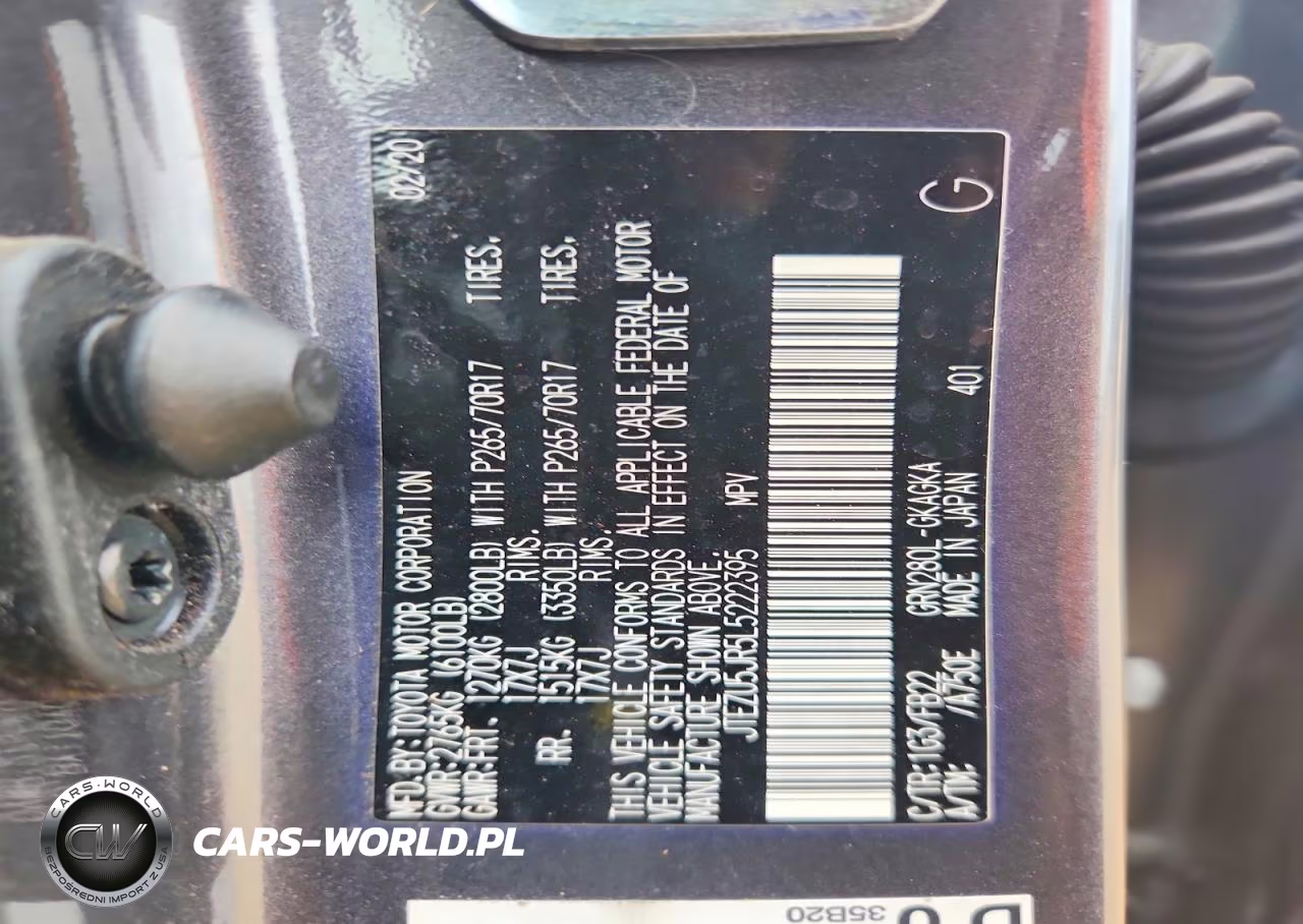 2020 Toyota 4Runner Sr5 VIN:JTEZU5JR5L5222395 - 13
