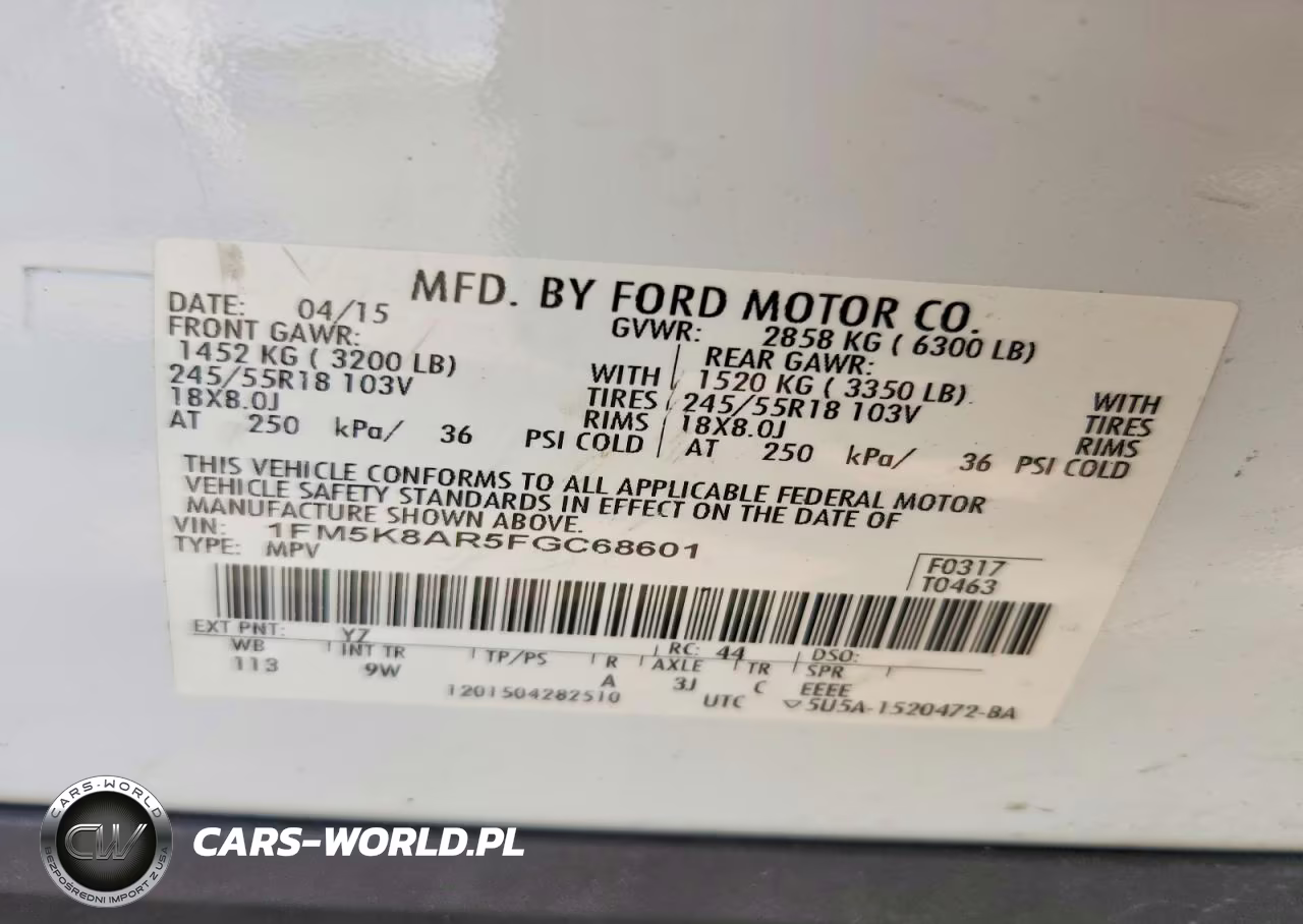 2015 Ford Explorer Police Interceptor VIN:1FM5K8AR5FGC68601 - 13