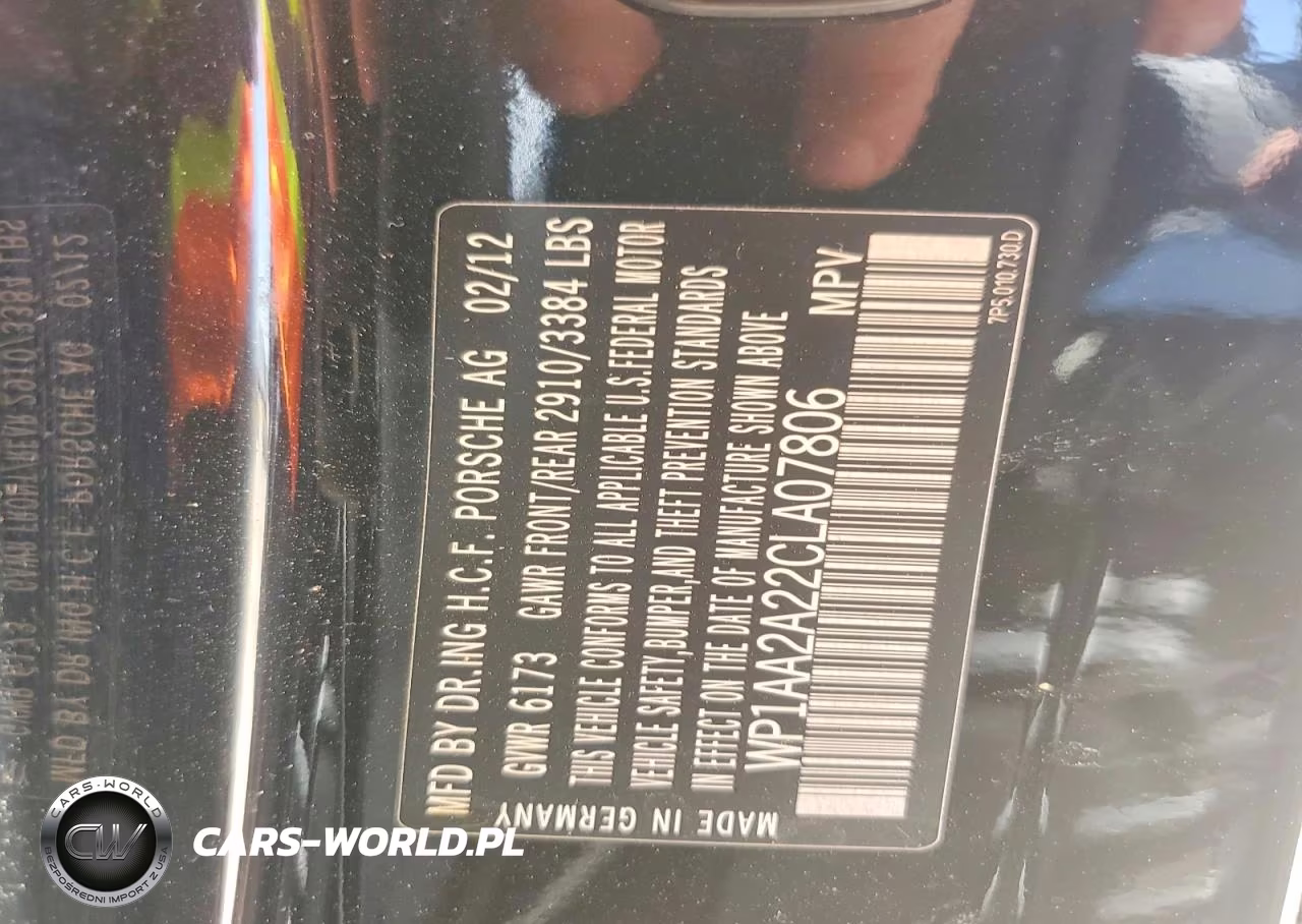 2012 Porsche Cayenne VIN:WP1AA2A22CLA07806 - 13