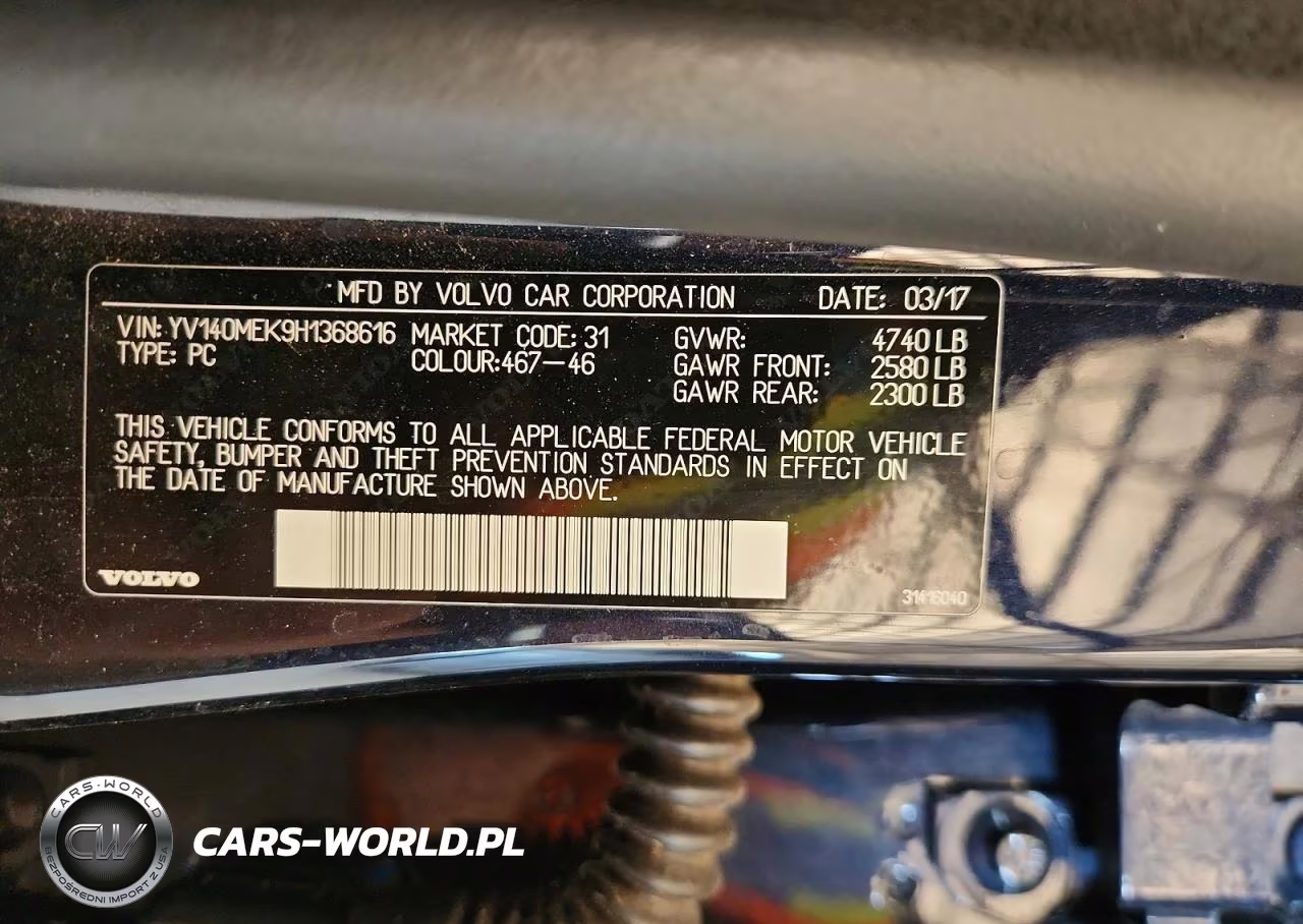 2017 Volvo V60 T5 Premier VIN:YV140MEK9H1368616 - 12