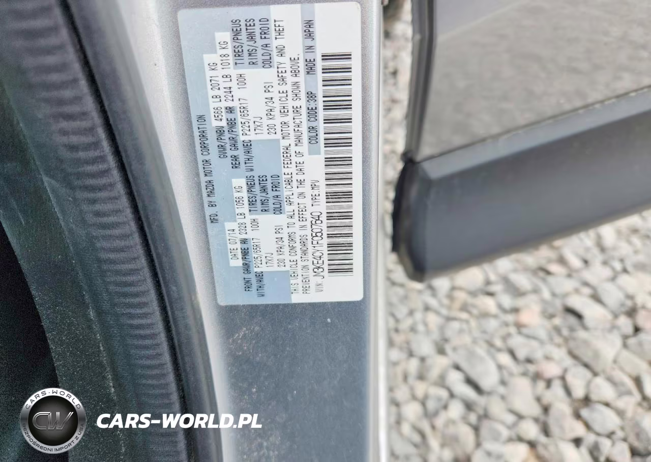 2015 Mazda Cx-5 Touring VIN:JM3KE4CY1F0507640 - 12