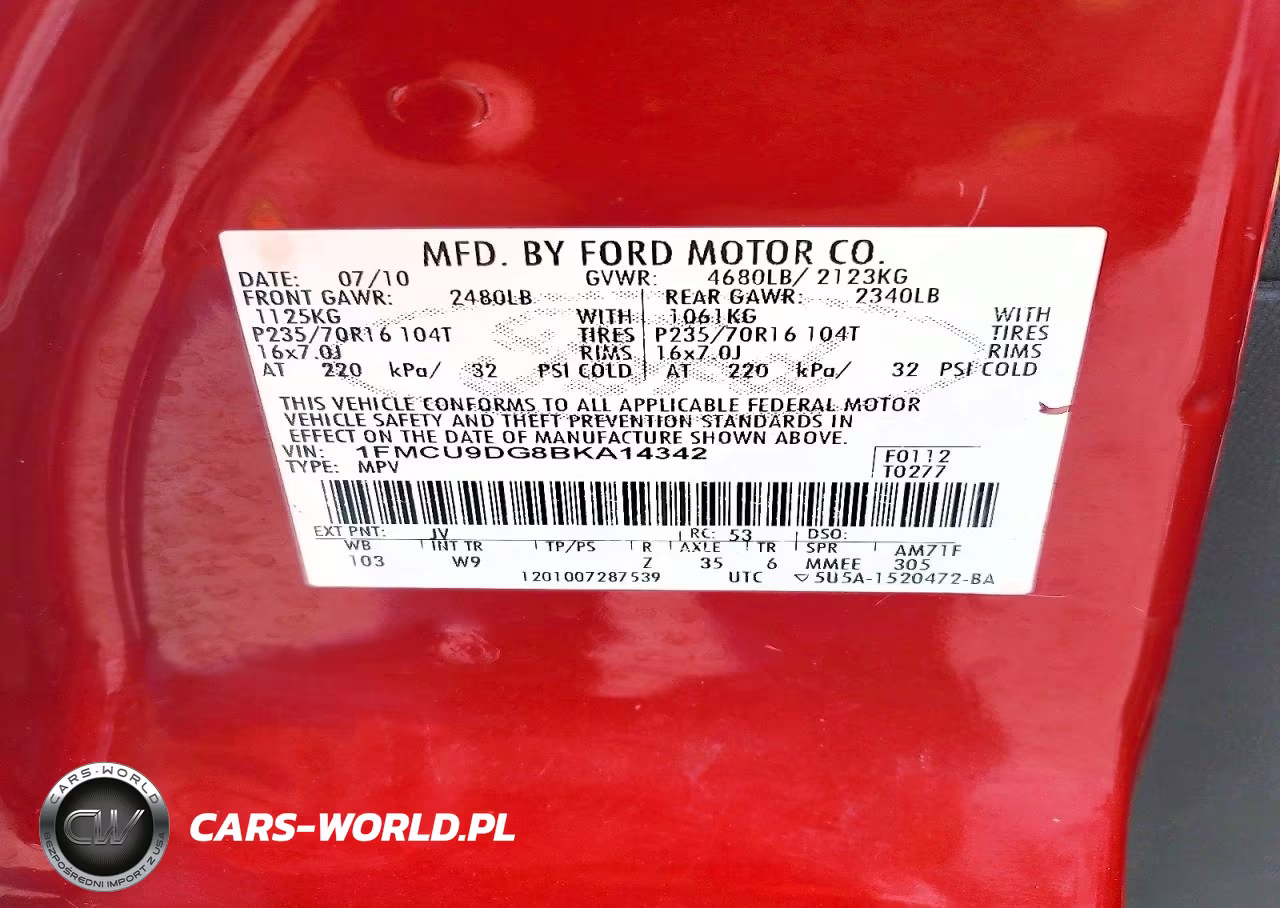 2011 Ford Escape Xlt VIN:1FMCU9DG8BKA14342 - 13
