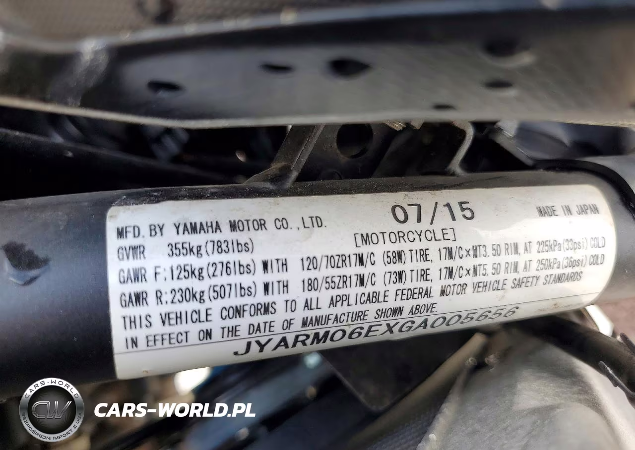 2016 Yamaha Fz07 VIN:JYARM06EXGA005656 - 9