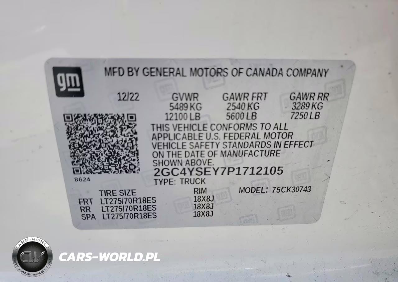 2023 Chevrolet Silverado K3500 VIN:2GC4YSEY7P1712105 - 12
