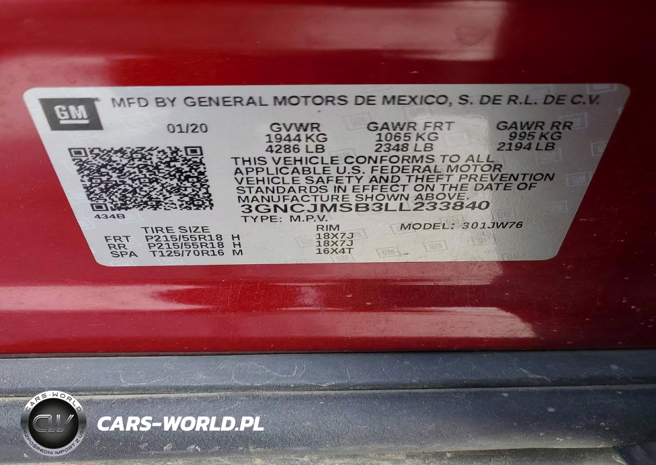 2020 Chevrolet Trax Premier VIN:3GNCJMSB3LL233840 - 13