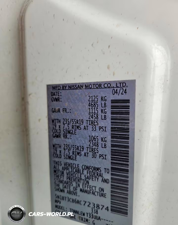 2024 Nissan Rogue Sl Intelligent Awd VIN:5N1BT3CB6RC723874 - 14