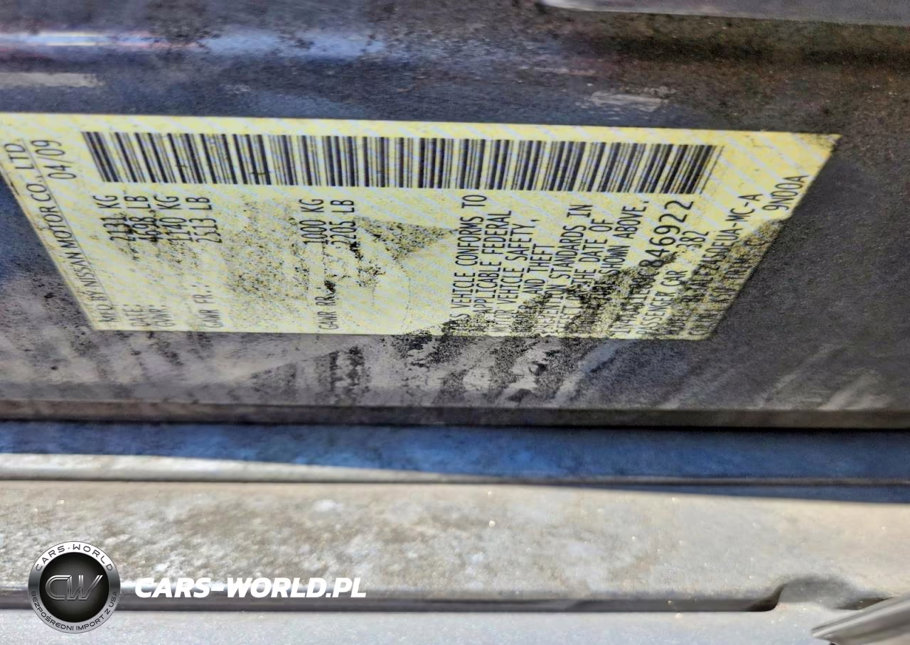 2009 Nissan Maxima 3.5 S VIN:1N4AA51E89C846922 - 12