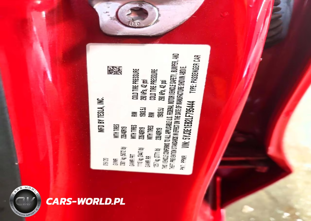 2020 Tesla Model 3 VIN:5YJ3E1EB2LF795444 - 13