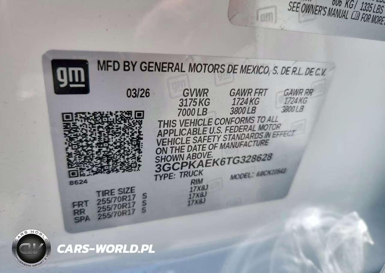 2026 Chevrolet Silverado K1500 VIN:3GCPKAEK6TG328628 - 13