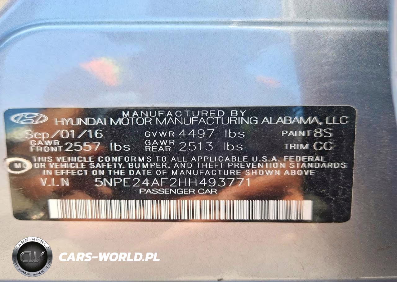 2017 Hyundai Sonata Se VIN:5NPE24AF2HH493771 - 12