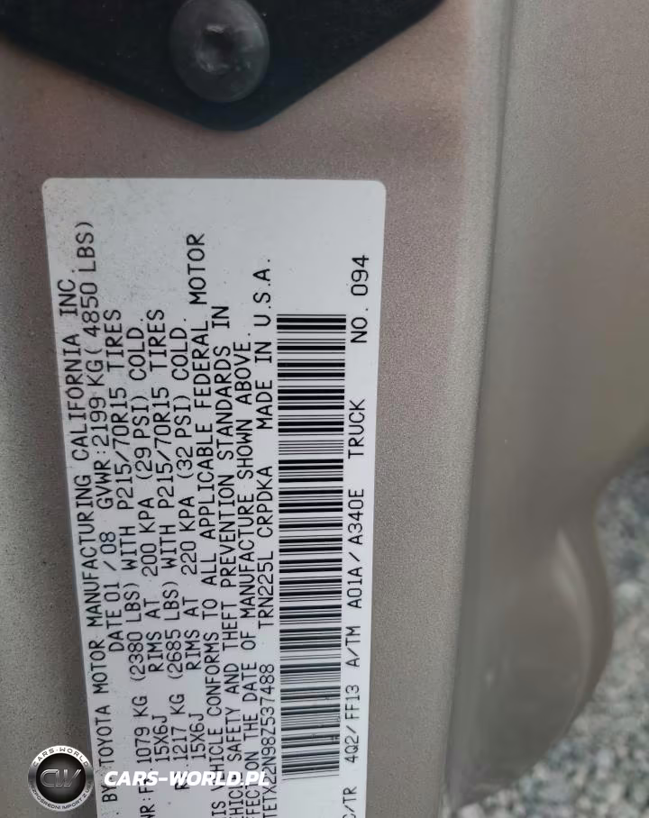 2008 Toyota Tacoma Access Cab VIN:5TETX22N98Z537488 - 12