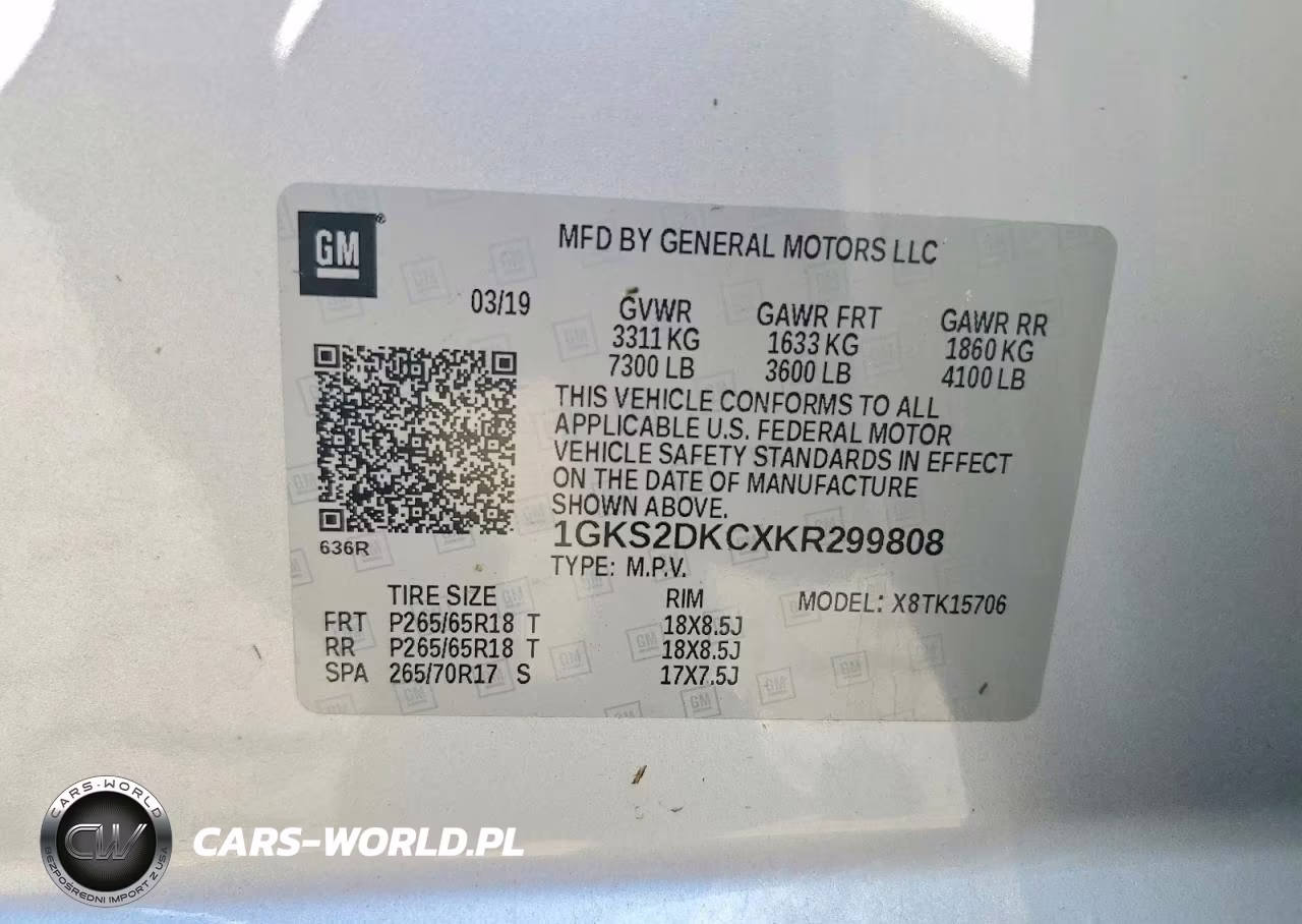 2019 GMC Yukon Slt VIN:1GKS2DKCXKR299808 - 13