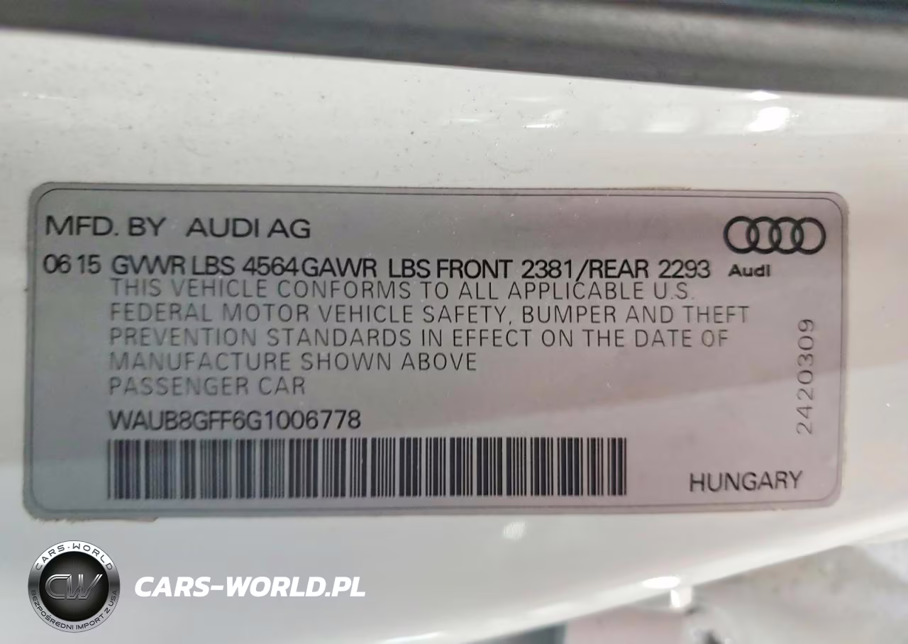 2016 Audi A3 Premium VIN:WAUB8GFF6G1006778 - 12